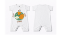 Full Length BodySuit (Romper): Premium Cotton White "Chota Jalebi" Graphic Casual Essentials and Active Playwear