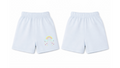 Shorts: Premium Cotton Light Blue "Blue Rainbow" Graphic Casual Essentials and Active Playwear
