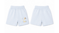 Shorts: Premium Cotton Light Blue "Cool And Kind" Graphic Casual Essentials and Active Playwear