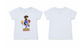 Short Sleeve T-Shirt: Premium Cotton Light Blue "Sonic Crew" Graphic Casual Essentials and Active Playwear